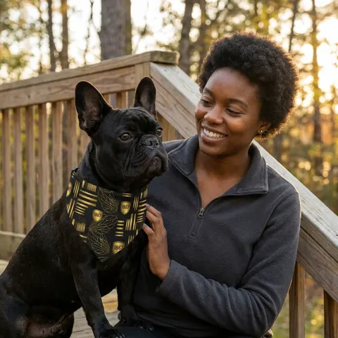 Alabama State 1867 Black & Gold Pet Bandana Collar