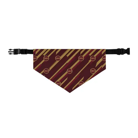 Bethune-Cookman 1904 Maroon & Gold Pet Bandana Collar — other view
