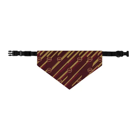 Bethune-Cookman 1904 Maroon & Gold Pet Bandana Collar — other view