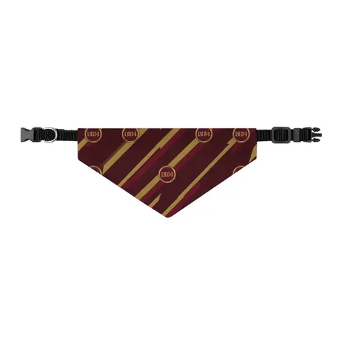 Bethune-Cookman 1904 Maroon & Gold Pet Bandana Collar — other view