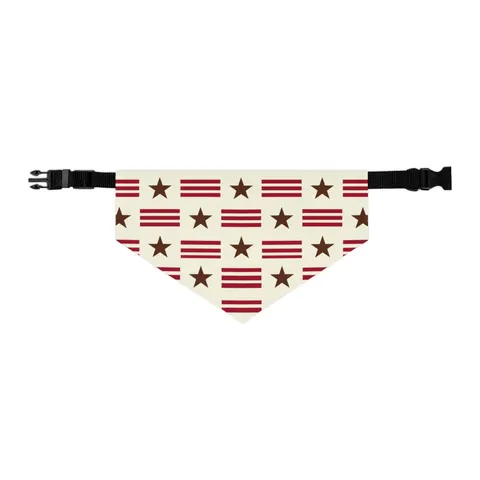 DC Chocolate City Flag Stars Pet Bandana Collar — other view