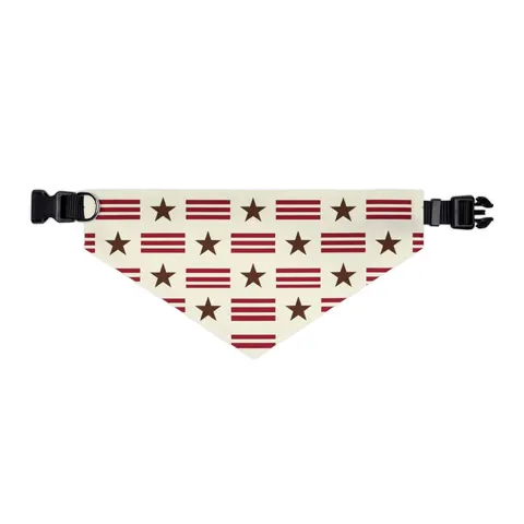 DC Chocolate City Flag Stars Pet Bandana Collar — other view