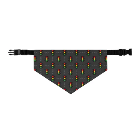Houston Fifth Ward Signals Pet Bandana Collar — other view