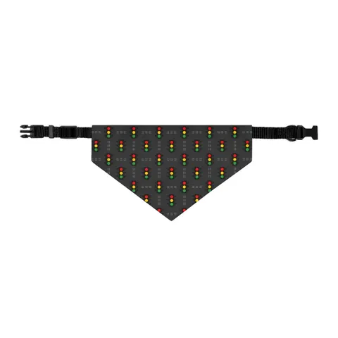 Houston Fifth Ward Signals Pet Bandana Collar — other view