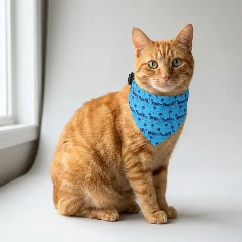 Crenshaw Blue Boulevard Pet Bandana Collar