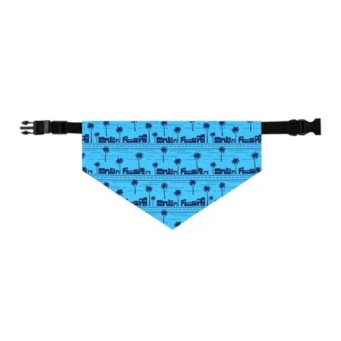 Crenshaw Blue Boulevard Pet Bandana Collar — other view