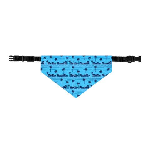 Crenshaw Blue Boulevard Pet Bandana Collar — other view