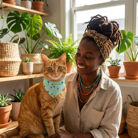 Miami Overtown Pastel Nights Pet Bandana Collar