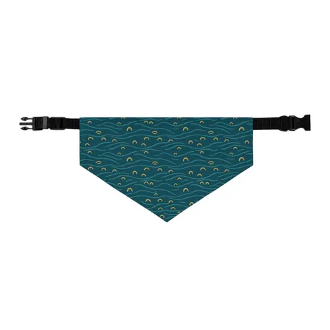 Oakland Lake Merritt Reflections Pet Bandana Collar — other view