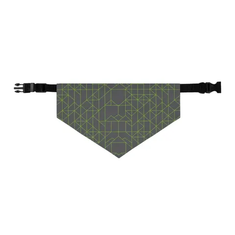 Oakland The Town Grid Pet Bandana Collar — other view