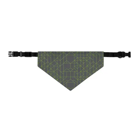 Oakland The Town Grid Pet Bandana Collar — other view