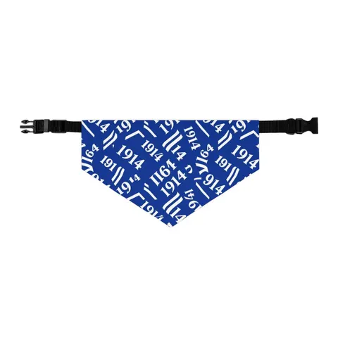Sigma 1914 Royal Blue & White Pet Bandana Collar — other view