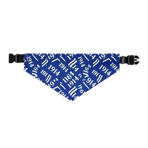 Sigma 1914 Royal Blue & White Pet Bandana Collar — other view