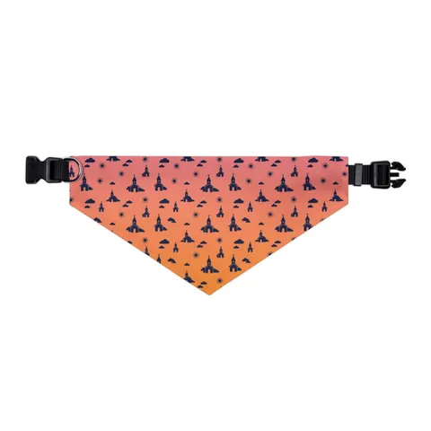 Faith Flag Black Church Sunrise Pet Bandana Collar — other view
