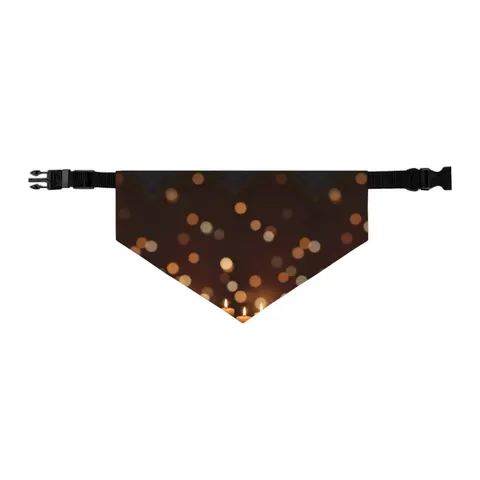 Faith Flag Candlelight Meditation Pet Bandana Collar — other view