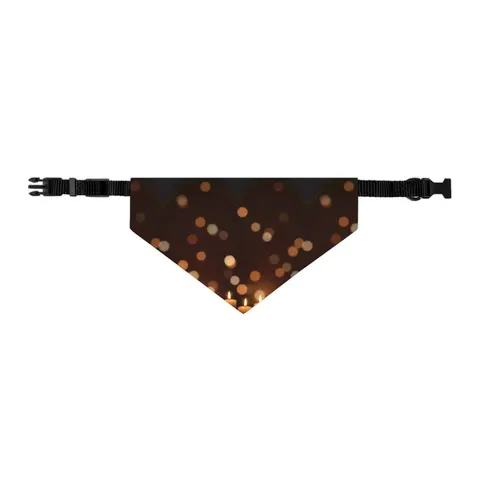 Faith Flag Candlelight Meditation Pet Bandana Collar — other view