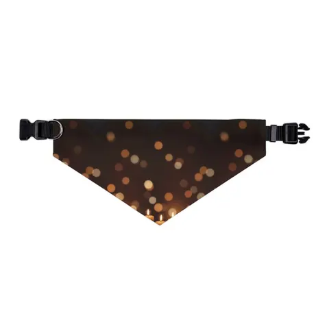 Faith Flag Candlelight Meditation Pet Bandana Collar — other view