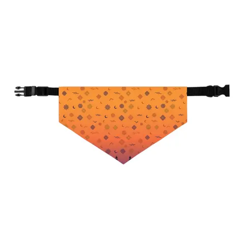 Faith Flag Mosque Sunset Silhouette Pet Bandana Collar — other view