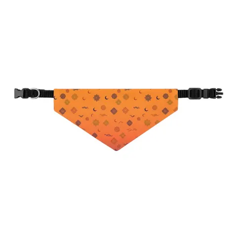 Faith Flag Mosque Sunset Silhouette Pet Bandana Collar — other view