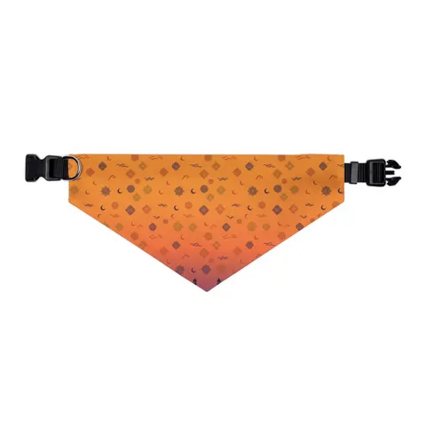 Faith Flag Mosque Sunset Silhouette Pet Bandana Collar — other view