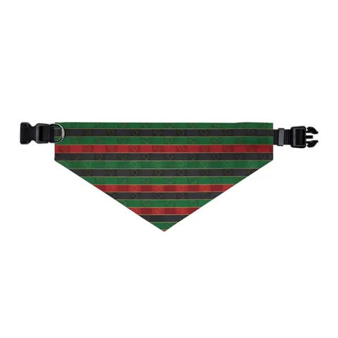 African Diaspora Continent Outline Pet Bandana Collar — other view