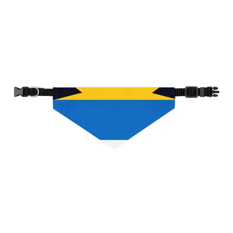 Antigua & Barbuda Rising Sun Pet Bandana Collar — other view