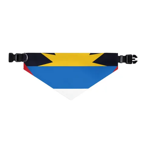 Antigua & Barbuda Rising Sun Pet Bandana Collar — other view
