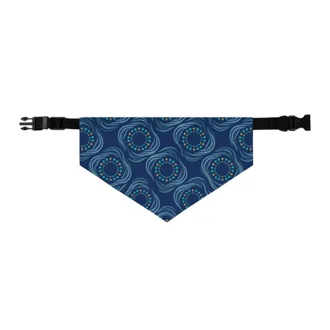 Caribbean Unity Island Stars Pet Bandana Collar — other view