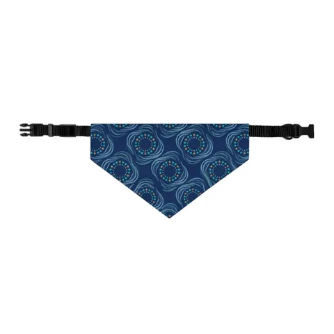 Caribbean Unity Island Stars Pet Bandana Collar — other view