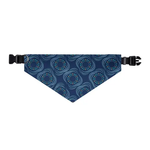 Caribbean Unity Island Stars Pet Bandana Collar — other view