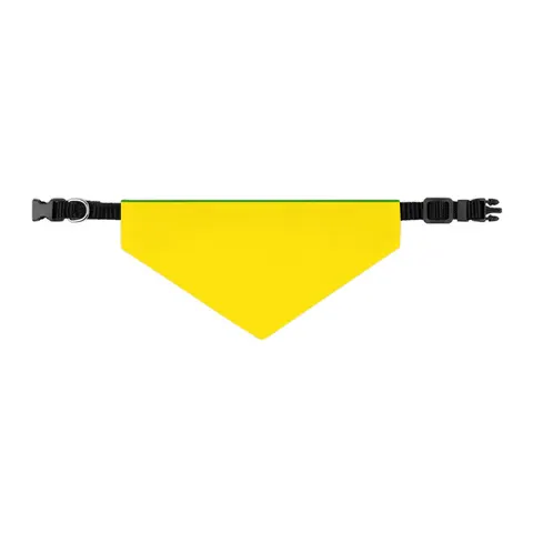 Gabon Green Yellow Blue Pet Bandana Collar — other view