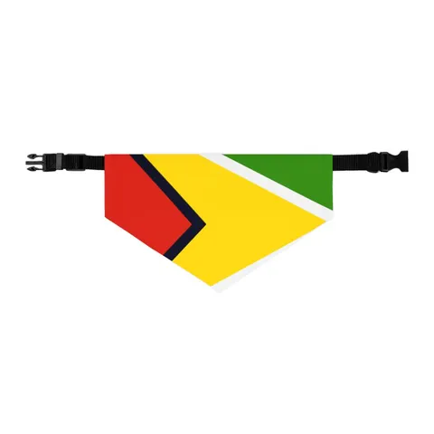 Guyana Arrowhead Design Pet Bandana Collar — other view