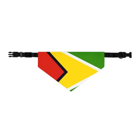 Guyana Arrowhead Design Pet Bandana Collar — other view