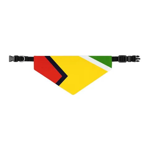 Guyana Arrowhead Design Pet Bandana Collar — other view