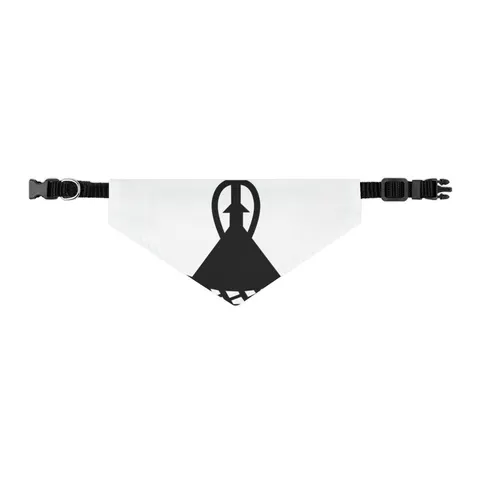 Lesotho Blue White Green Emblem Pet Bandana Collar — other view