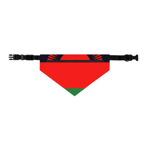 Malawi Rising Sun Pet Bandana Collar — other view