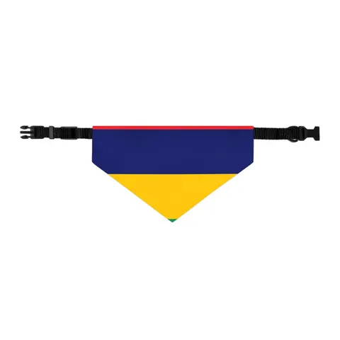 Mauritius Color Bands Pet Bandana Collar — other view
