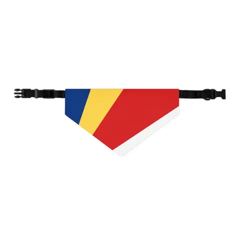 Seychelles Color Fan Pet Bandana Collar — other view