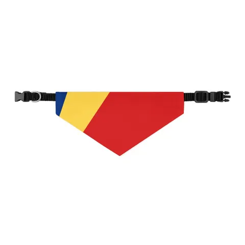 Seychelles Color Fan Pet Bandana Collar — other view