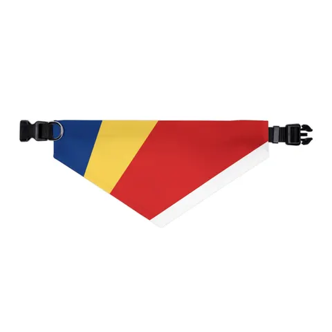 Seychelles Color Fan Pet Bandana Collar — other view