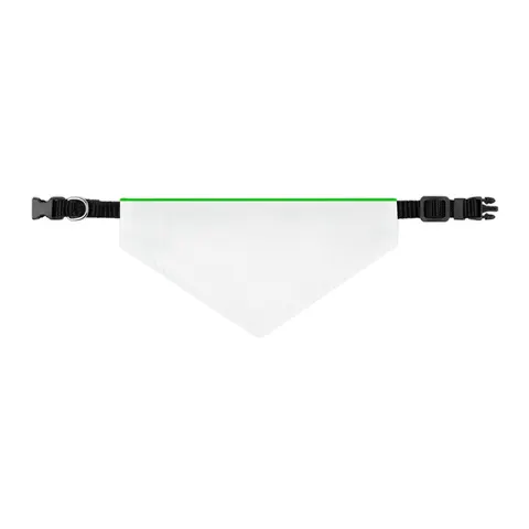 Sierra Leone Green White Blue Pet Bandana Collar — other view