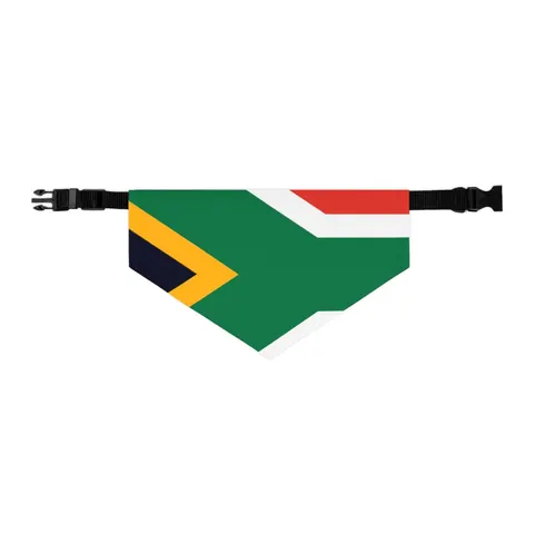 South Africa Rainbow Y Pattern Pet Bandana Collar — other view