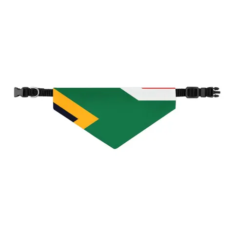 South Africa Rainbow Y Pattern Pet Bandana Collar — other view
