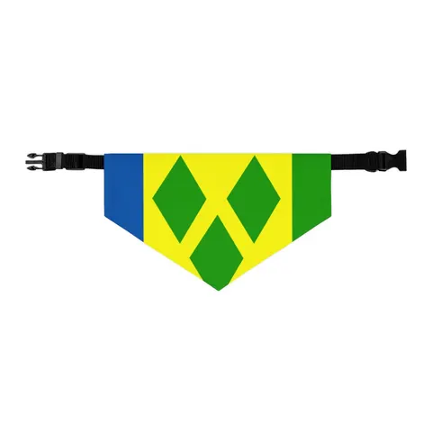 St. Vincent & Grenadines Diamonds Pet Bandana Collar — other view