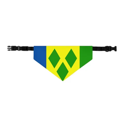 St. Vincent & Grenadines Diamonds Pet Bandana Collar — other view