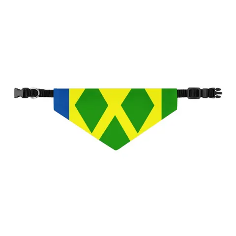 St. Vincent & Grenadines Diamonds Pet Bandana Collar — other view