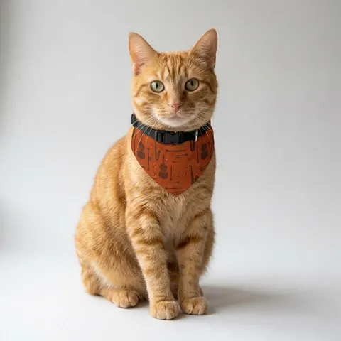 Harlem Jazz Silhouettes Pet Bandana Collar