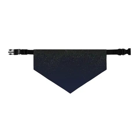 New Year Midnight Sparkle Gradient Pet Bandana Collar — other view