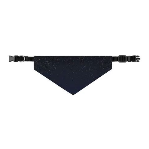 New Year Midnight Sparkle Gradient Pet Bandana Collar — other view
