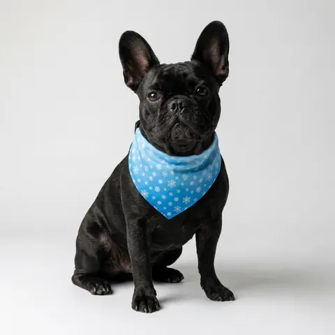 Holiday Snowflake All-Over Pet Bandana Collar